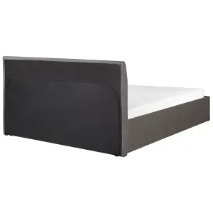 Fabric EU Double Size Ottoman Bed Grey ORBEY