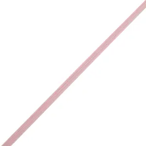 5mm Wide Flat Elastic Band, Adjustable Strech Elastic Cord Flat Tape, Pink - 25 metres