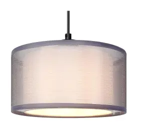 2-Tier Modern Small Ceiling Light Shade, Grey