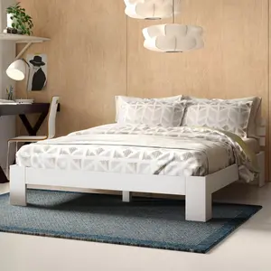 Mirielle Solid Wood Bed White / 140 x 200 cm