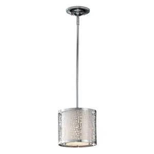 Elstead Joplin 1 Light Ceiling Mini Pendant Chrome, E27