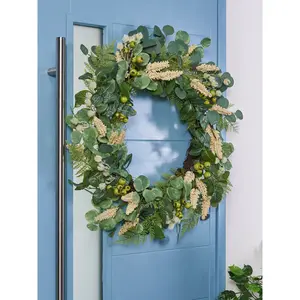 Faux Eucalyptus 80cm Wreath