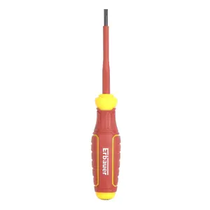 Erbauer Slotted VDE Screwdriver SL-3.5mm x 75mm