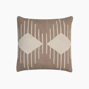 Nomadica Diamond Cushion - Cotton - L50 x W50 x H1 cm - Beige