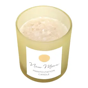 Something Different New Moon Wild Orange Scented Candle Yellow/Frosted (One Size)