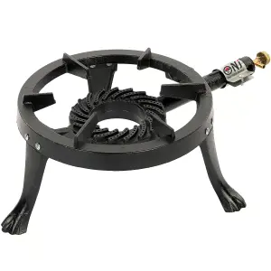 NJ GB-24 Gas Boiling Ring Cast Iron Burner Large Cooker LPG Stove Outdoor 8kW