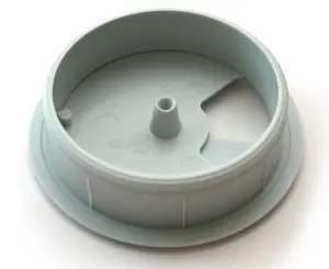 Round Plastic Grommet For Desk Table Cable Tidy Wire Cover 60 mm Grey