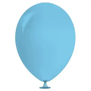 Latex Plain Balloons (Pack of 100) Blue (One Size)