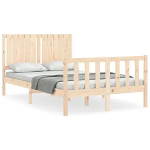 Berkfield Bed Frame with Headboard 120x200 cm Solid Wood