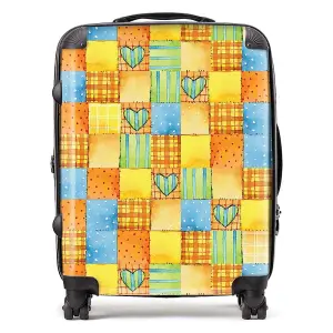 Baby Watercolour Blanket Pattern Suitcase - Large