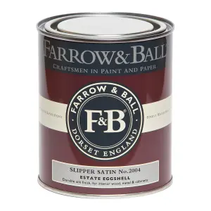 Farrow & Ball Estate Slipper satin Eggshell Metal & wood paint, 750ml