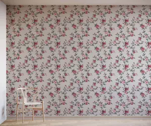 Bobbi Beck eco friendly White peony Wallpaper