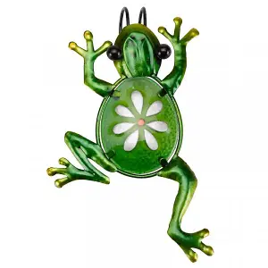 Frog Garden Plant Pot Holder - Green