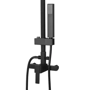 Mixer Shower Set with Rainshower TAGBO Black