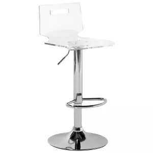 Bar Chair MALTA Swivel Transparent