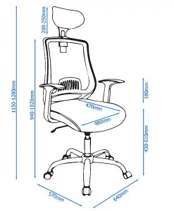 Florida Mesh Office Chair in Black