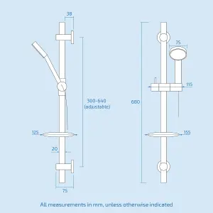 Nes Home Round 3 Dial 2 Way Bathroom Concealed Thermostatic Shower Mixer Valve Tap