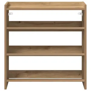 Berkfield Shoe Rack Artisan Oak 60x25x62 cm Engineered Wood