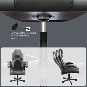 Vida Designs Coma Racing Gaming Chair, Grey