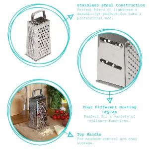 Argon Tableware Stainless Steel Box Grater