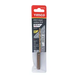 Timco - Ground Jobber Drills - Cobalt M35 (Size 10.5mm - 1 Each)