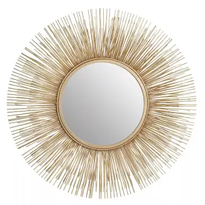 Interiors by Premier Templar Gold Finish Wall Mirror