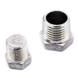 G1/4 BSP Male Hex Plug 316 Stainless Steel