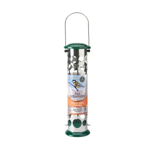 Peckish Stainless steel Energy ball Green All weather Bird feeder 0.7L