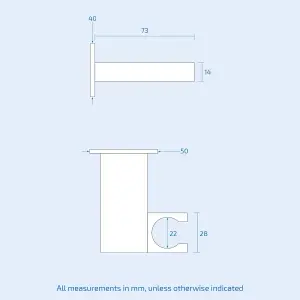 Nes Home Bathroom Brass Square Wall Mounted Elbow Shower Handset Bracket Holder