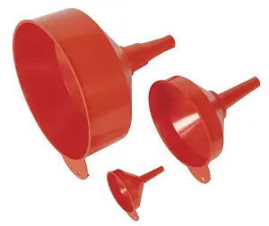 Sealey Funnel Set 3pc Fixed Spout F98