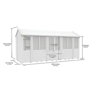 DIY Sheds 7x16 Apex Summer Shed