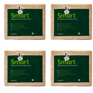 3 Bags 4kg Naturally Fine & Soft Odour Control Super Absorbent Wood Shavings For Pet Bedding