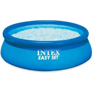 Intex Easy Set 15ft Inflatable Paddling Pool Blue With Filter Pump