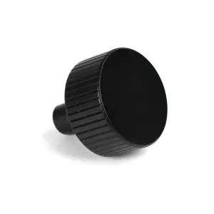 From The Anvil Matt Black Judd Cabinet Knob - 32mm (No rose)