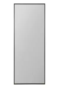 MirrorOutlet The Artus Black Aluminium Edged Wall Mirror 150CM X 60CM