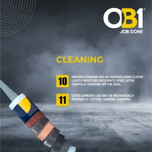 OB1 Hybrid Sealant & Adhesive Silver 290ml