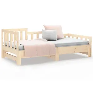 Berkfield Pull-out Day Bed 2x(90x200) cm Solid Wood Pine