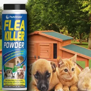 PestShield Flea Killer Powder Crawling Insect Killer Indoor & Outdoor 200g (Pack of 3)