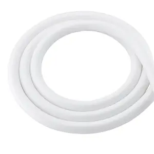 Nes Home Smooth White 1.5 PVC Flexible Shower Hose Replacement with Brass Connectors