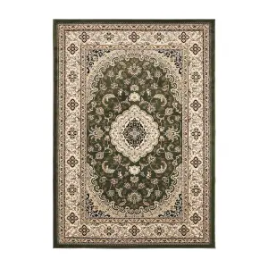 Melrose Classic Traditional Green Vintage Area Rug 160/230cm