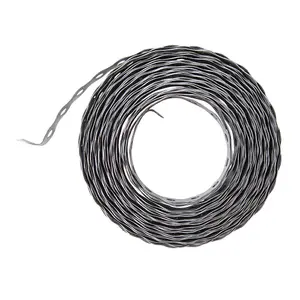 10m x 17mm Galvanised Steel Fixing Twist Band Tape Strong Flexible Cable Ducting