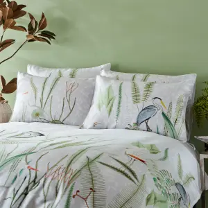 Paoletti Aaliyah Botanical 100% Cotton Duvet Cover Set