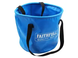 Faithfull 12 Litre Collapsible Bucket - Durable & Lightweight Solution for Liquid Collection