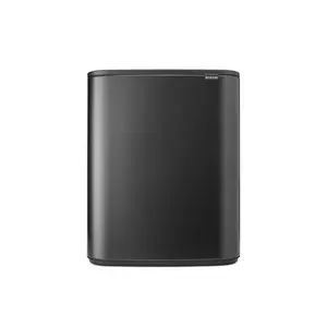 Bo Touch Bin, 60 litre, with 1 inner Plastic Bucket Matt Black