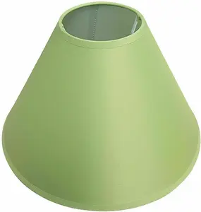 12" Luxury Cotton Textured Fabric Coolie Light Shade Purpose Table Floor Ceiling Practical & Eye Caring Lampshade Light Green