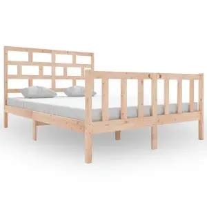 Berkfield Bed Frame Solid Wood Pine 120x200 cm