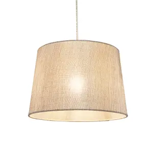 Inlight Ponte Light Grey Metallic effect Contemporary Light shade (D)30cm