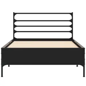 Berkfield Bed Frame without Mattress Black 90x200 cm