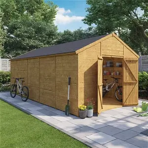 20X10 Expert Tongue And Groove Apex Workshop - Windowless Billyoh - Pressure Treated Wooden Garden Shed