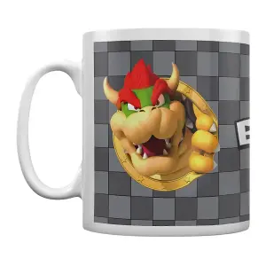 Super Mario Portrait Bowser Mug Grey (One Size)